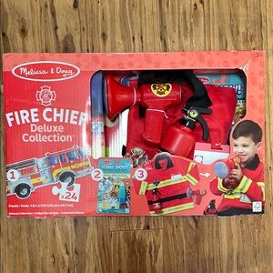 Melissa & Doug Fire Fighter Costume & Deluxe Collection